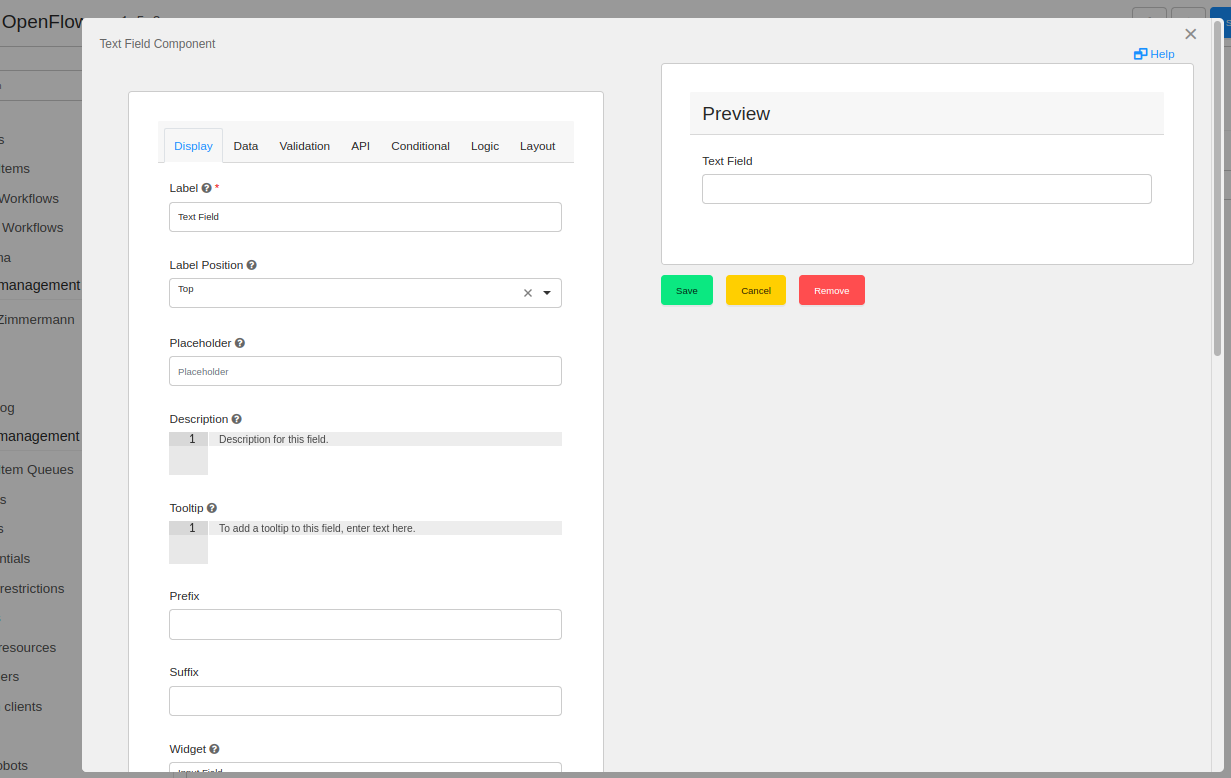 Edit Text input field